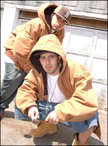 STRAIGHT OUTTA LAWRENCE: Termanology and Ed Rock take their hip-hop seriously.